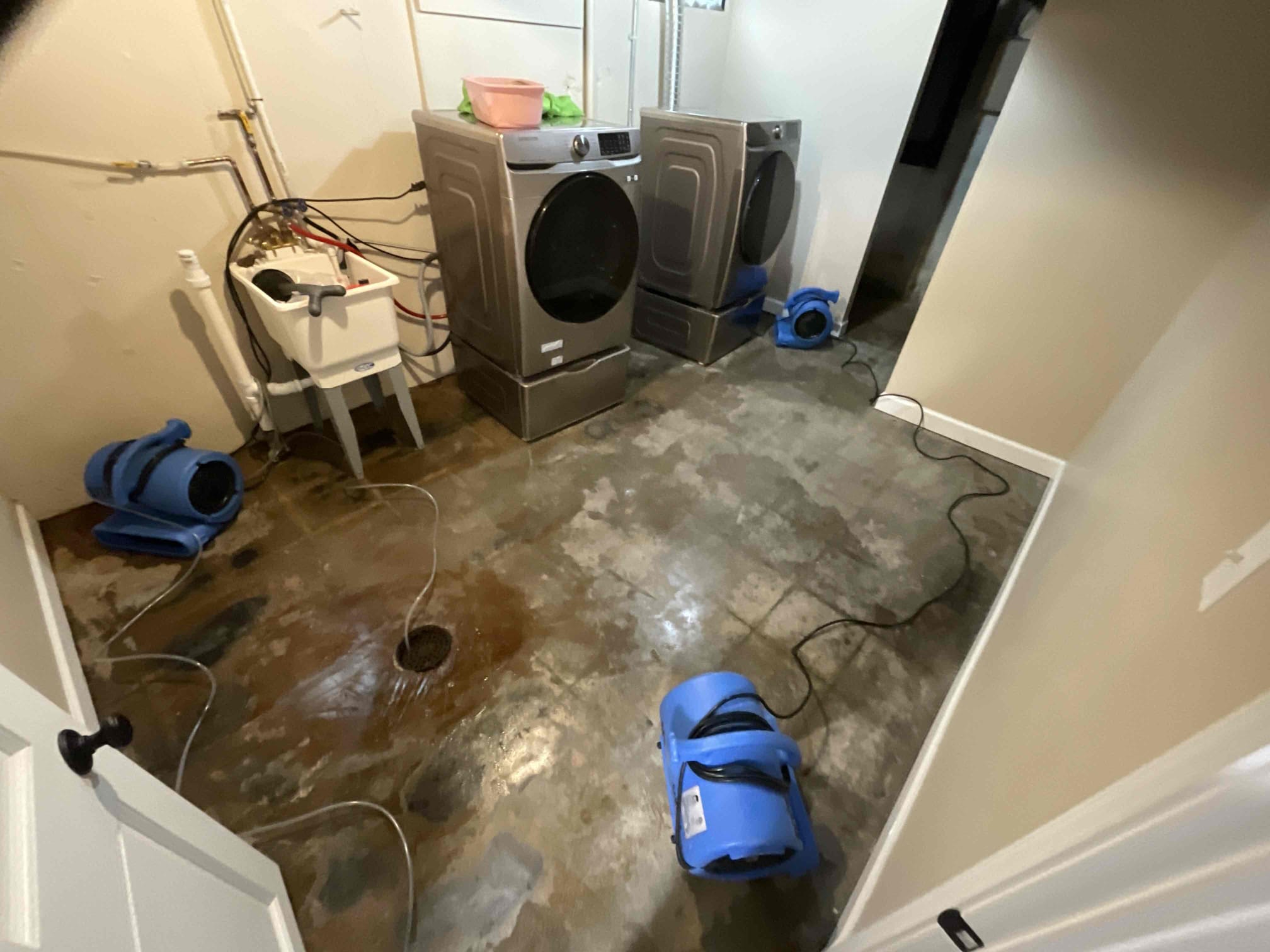 Dry out of laundry room