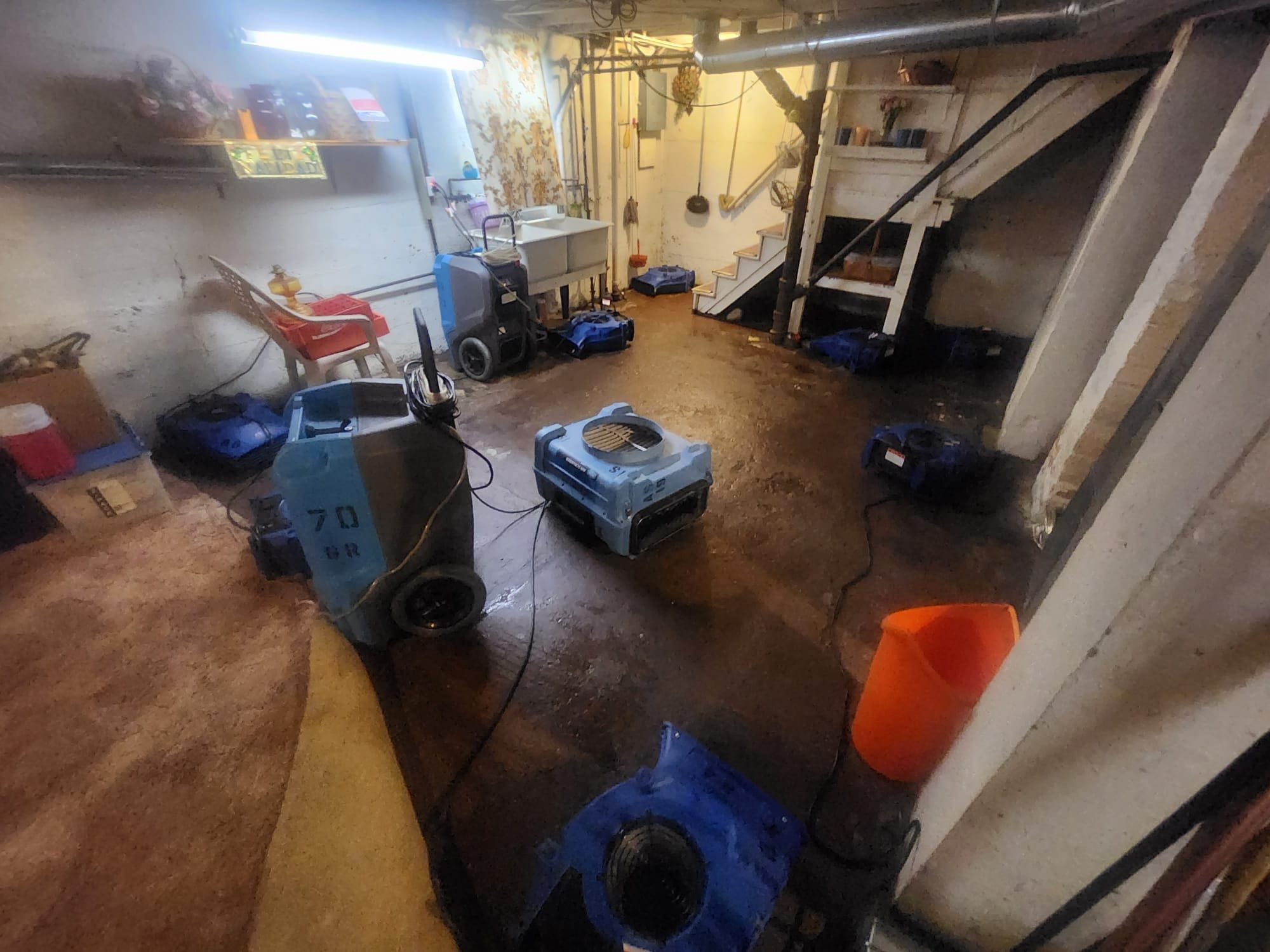 Sewage backup in basement in Muskegon, MI