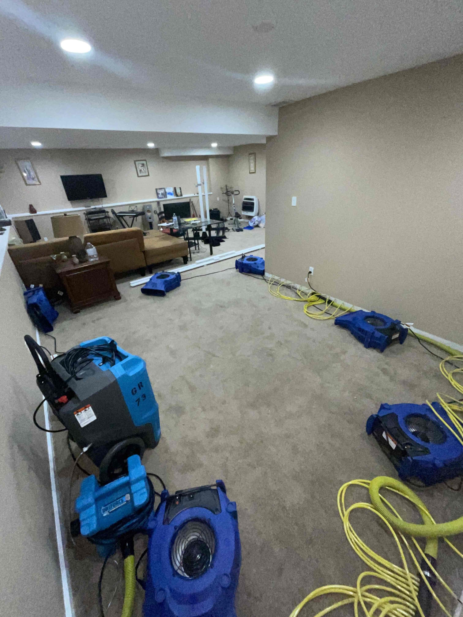 Drying out of basement